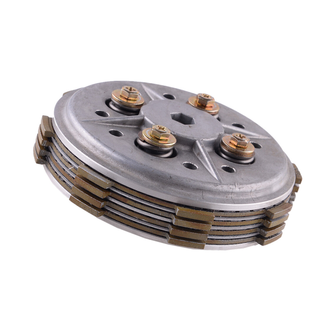 Clutch Basket & 4pcs Clutch Friction Plates Fit for for Yamaha YBR 125 02-13 Durable v