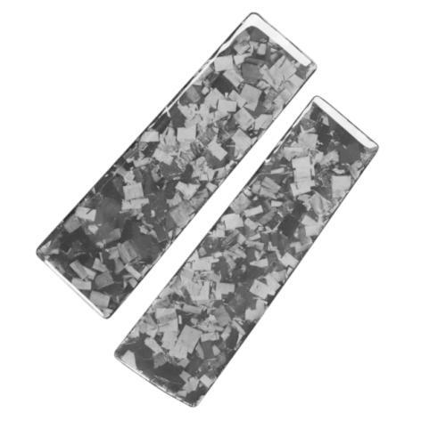 Forged Carbon Fiber Console Navigation Strip Trim 2PCS for Ford for Mustang 2015-22