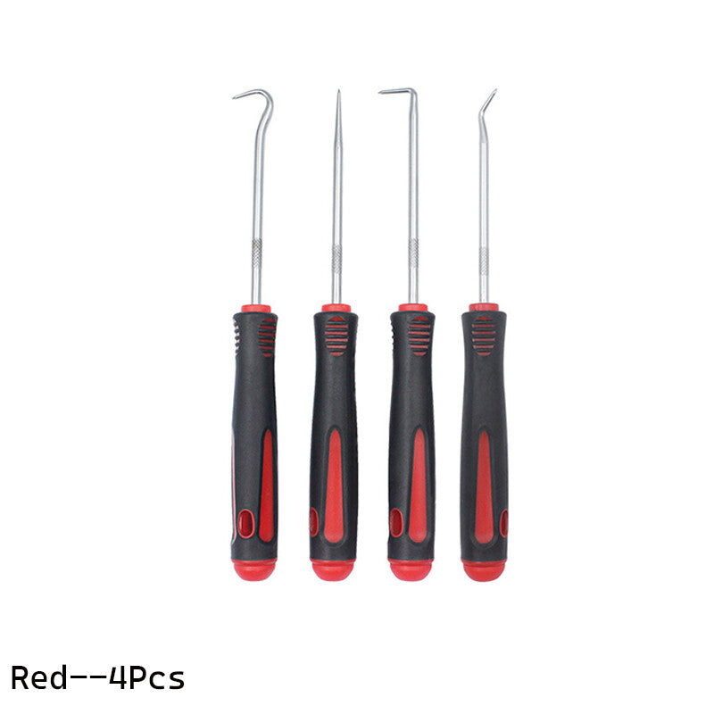 4x Long Reach Pick And Hook Probe Set O Ring Seal Remover Tool Car Oil Seal Hook Q
