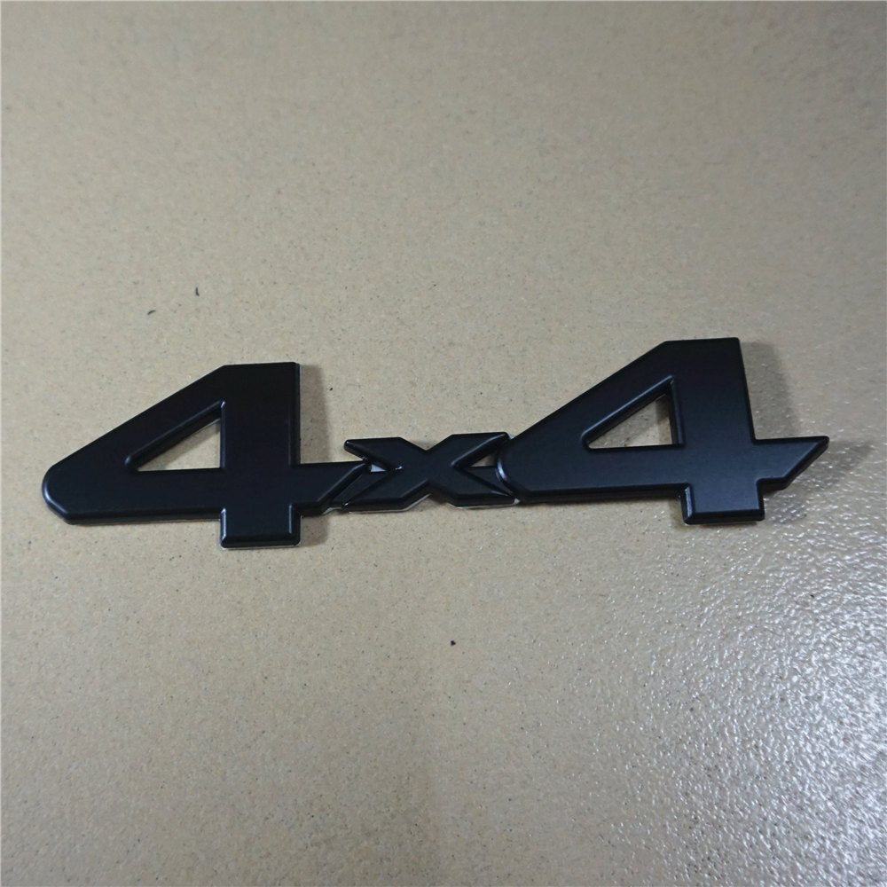 1x Matte Black Big 4x4 Metal Badge Emblem Decal Sticker 3D Door Fender Racing V6