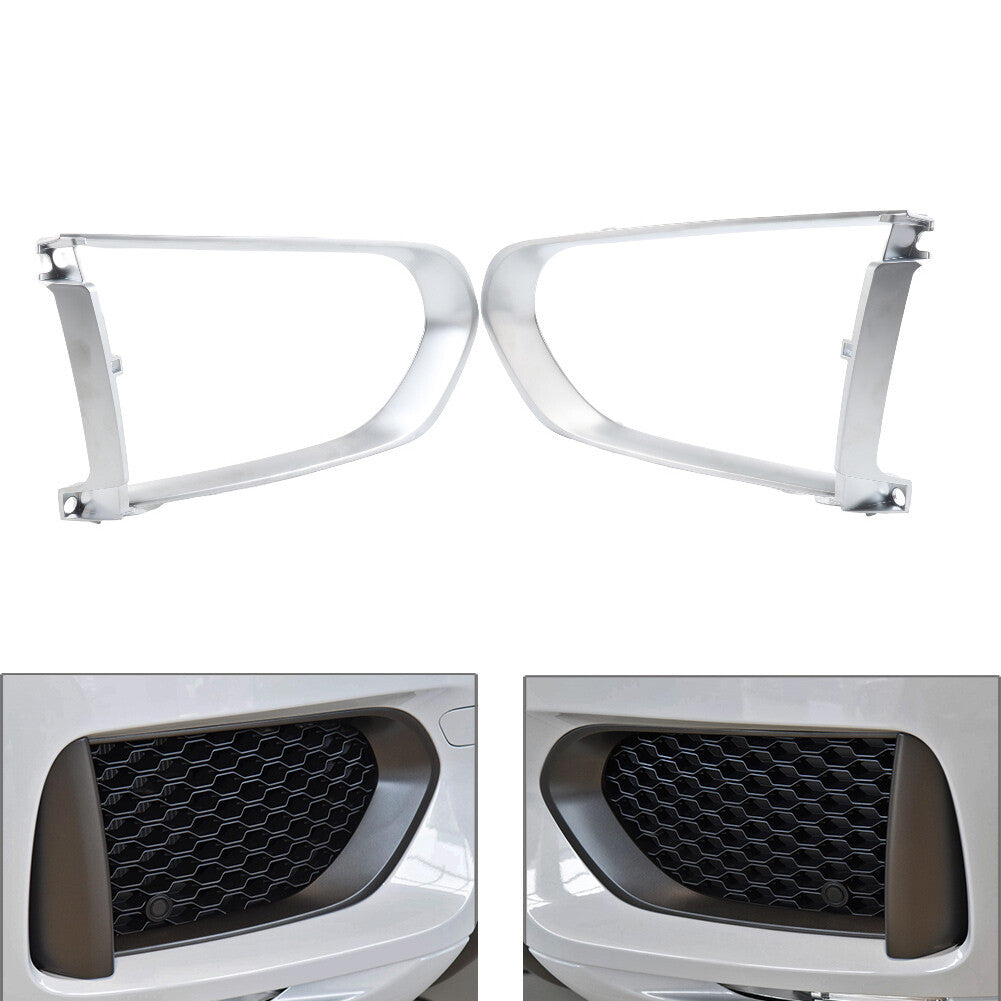2 Pcs Fog Lights Fog Lamp Molding Frame Bezel Cover for Jaguar F-Pace 2016-2020