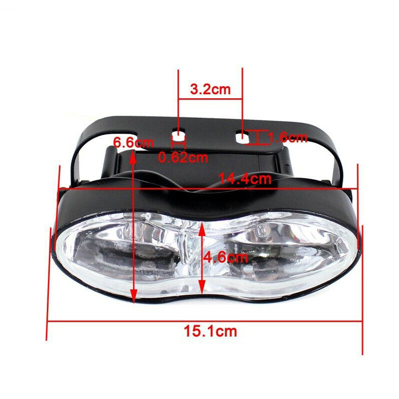 1pc Custom Twin Motorcycle Headlight for StreetFighter CAFE Racing Bobber- n