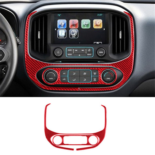 Red Carbon Fiber Rear Door Window Control Cover Trim For Altima 2019-2022 v