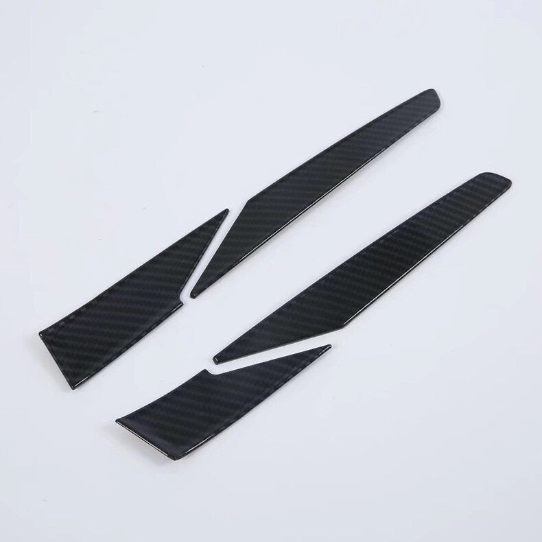 for Hyundai Kona 2018-2022 Carbon Fiber Car Rear View Mirror Strip Cover Trim 4x