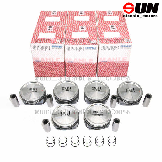 6-piece STD piston and ring set for Volvo S60, S80, V60, XC60, XC70 3.0T, T6, B6304T, 30750892-
