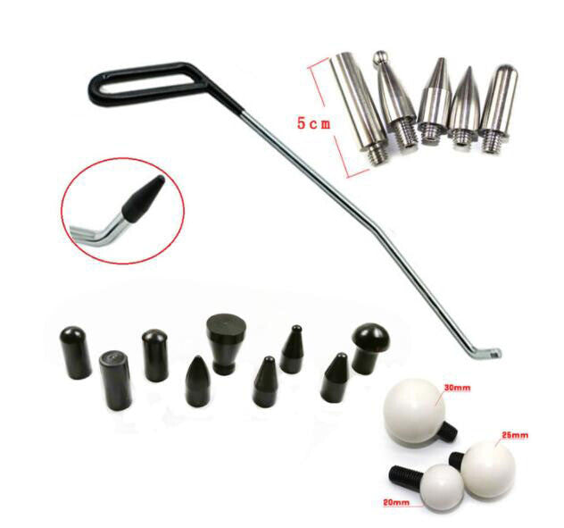 Paintless Dent Repair Rods Kit, Auto Dent Repair Tools Hail Damage Repair Kit v