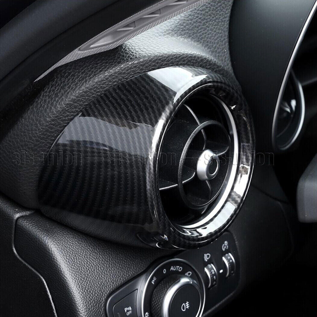 Carbon Style Front Side Air Vent Outlet Trim for Alfa Romeo Giulia 952 2017-2021