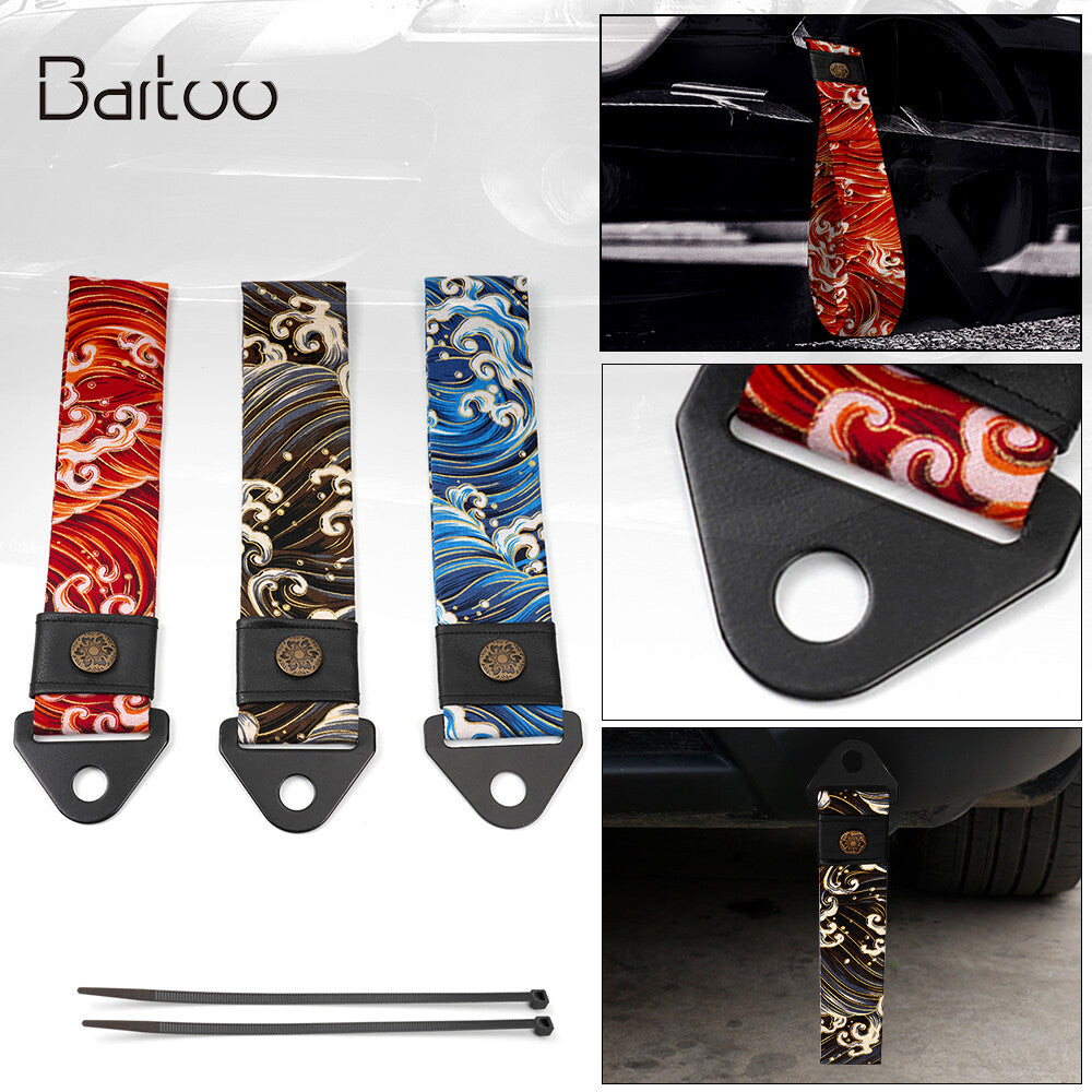 Sports Racing Tow Strap For Front Rear Bumper Tow (without Screws) Q