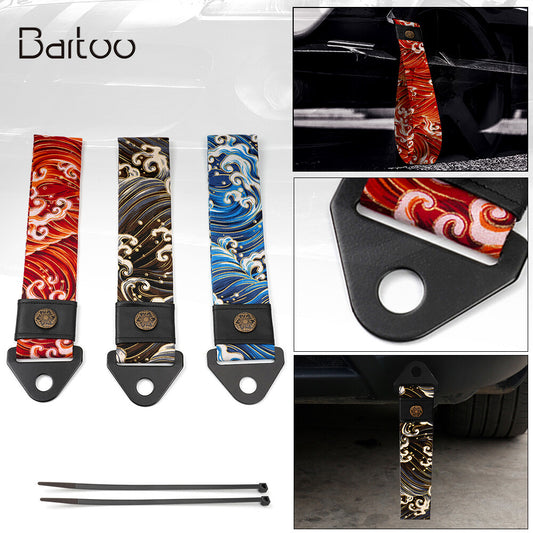 Sports Racing Tow Strap For Front Rear Bumper Tow (without Screws) Q