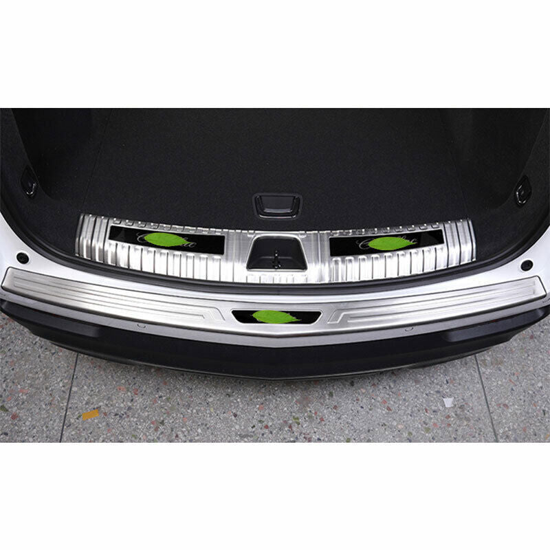2X Rear Bumper Protector Guard Trim Stainless Steel Fit for Cadillac XT4 2019-23