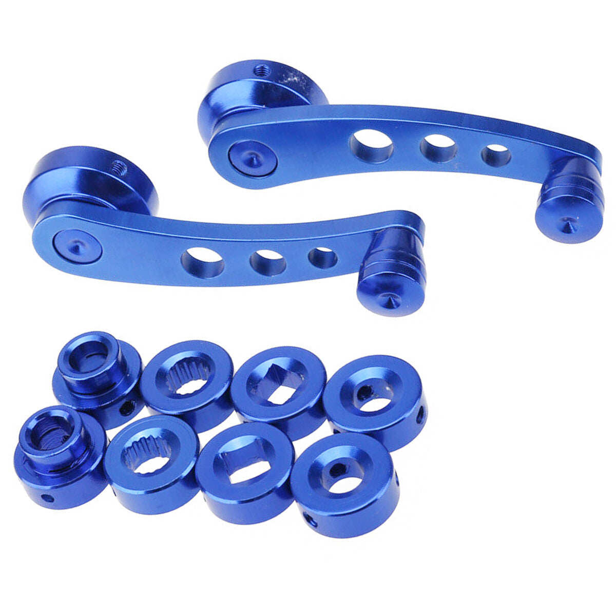 Aluminum Alloy Universal Auto Window Handle Winder Riser Replacement Crank Blue n