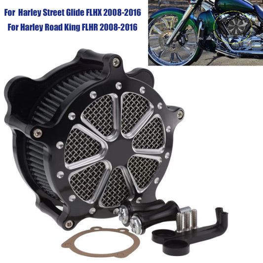 CNC cutting air purifier intake filter kit for Harley Touring FLHX FLHR 2008-2016- n