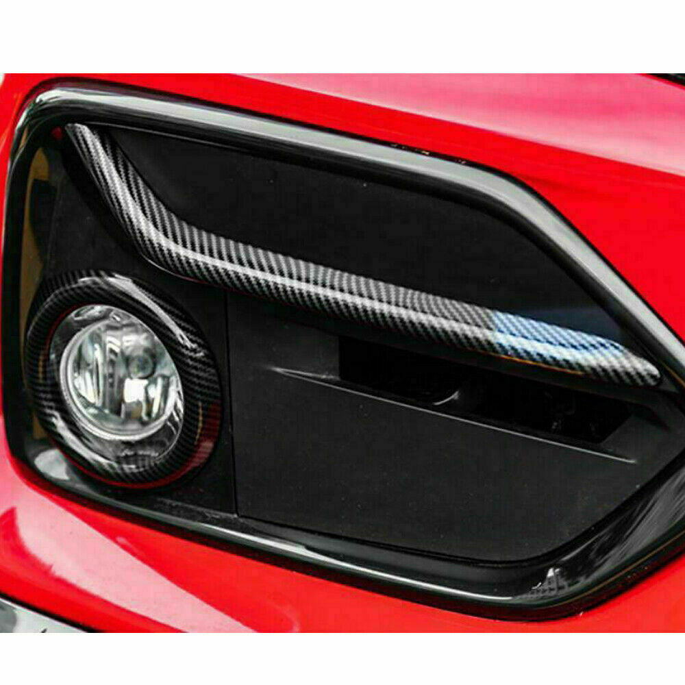 for Honda for Civic Hatchback 2017-2021 Carbon Fiber Rear Fog Light Lamp Strip Trims