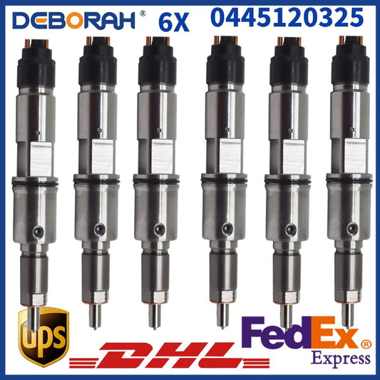 6PCS 0445120325 Common Rail Fuel Injector 0 445 120 325 For JAMZ Trucks