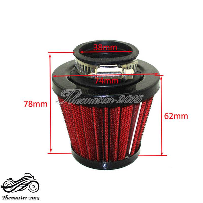 Performance 38mm Air Filter For 50cc 110cc 125cc Dirt Pit Bike ATV Quad Go Kart Q