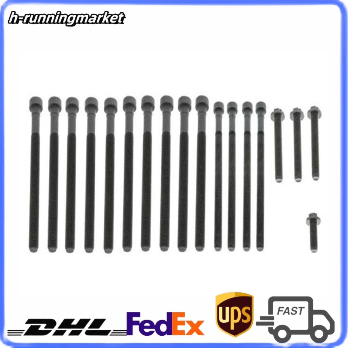 for BMW 1 2 3 4 5 6 7 3.0L N54 N55 ENGINE N54B30A HEAD BOLTS SET 11122165470