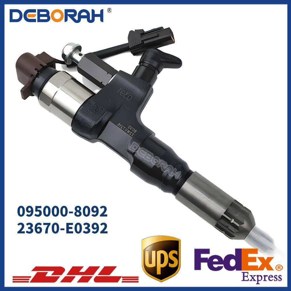 Diesel Fuel Injector Assy 095000-8092 23670-E0392 for Hino Kobelco Engine