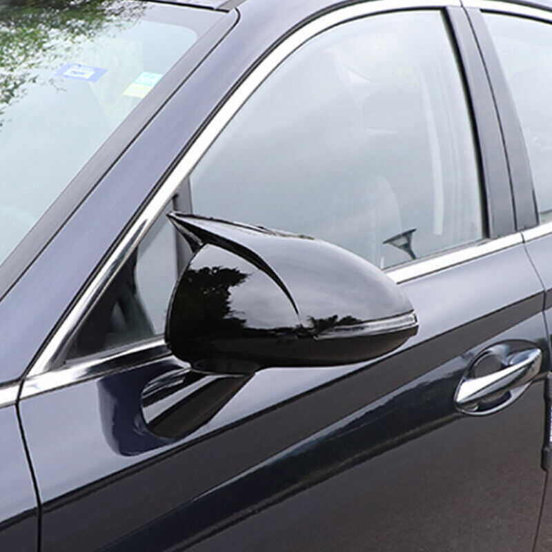 Glossy Black Car Side Rearview Mirror Cover Trim for Hyundai Sonata 2020 2021+