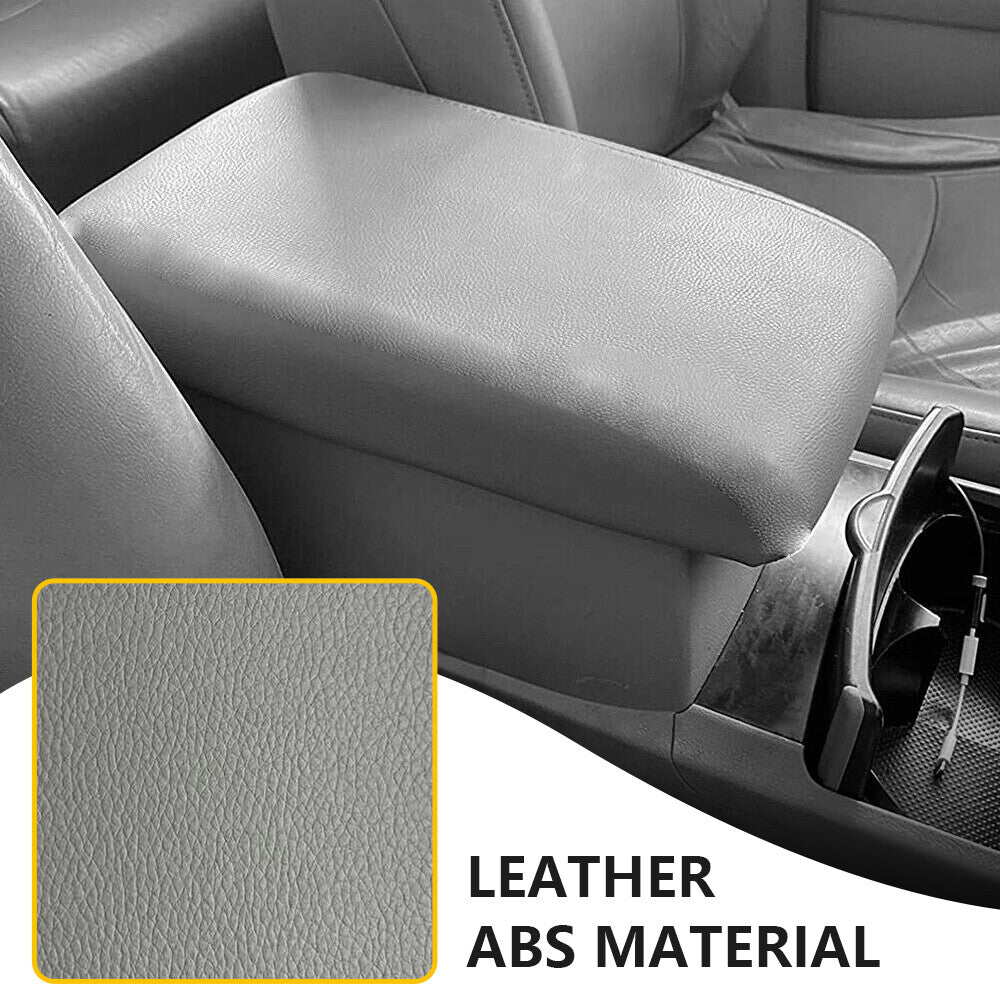Suitable for Highlander 2008 - 13 Leather Armrest Center Box Console Cover Gray - n