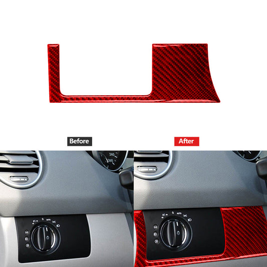 Red Carbon Fiber Radio Player Frame Cover Trim for Honda CRV CR-V 2015-16 Type A v