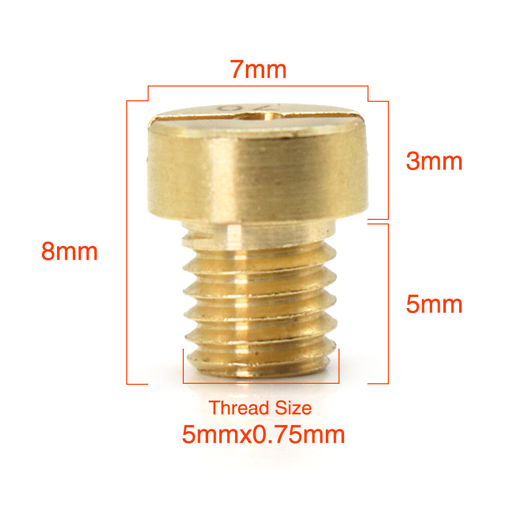 12Pcs #45 - #72 Carb Main Jets Idle Jet Kit For Dellorto PHBG AD/ for DS Carburetor Q