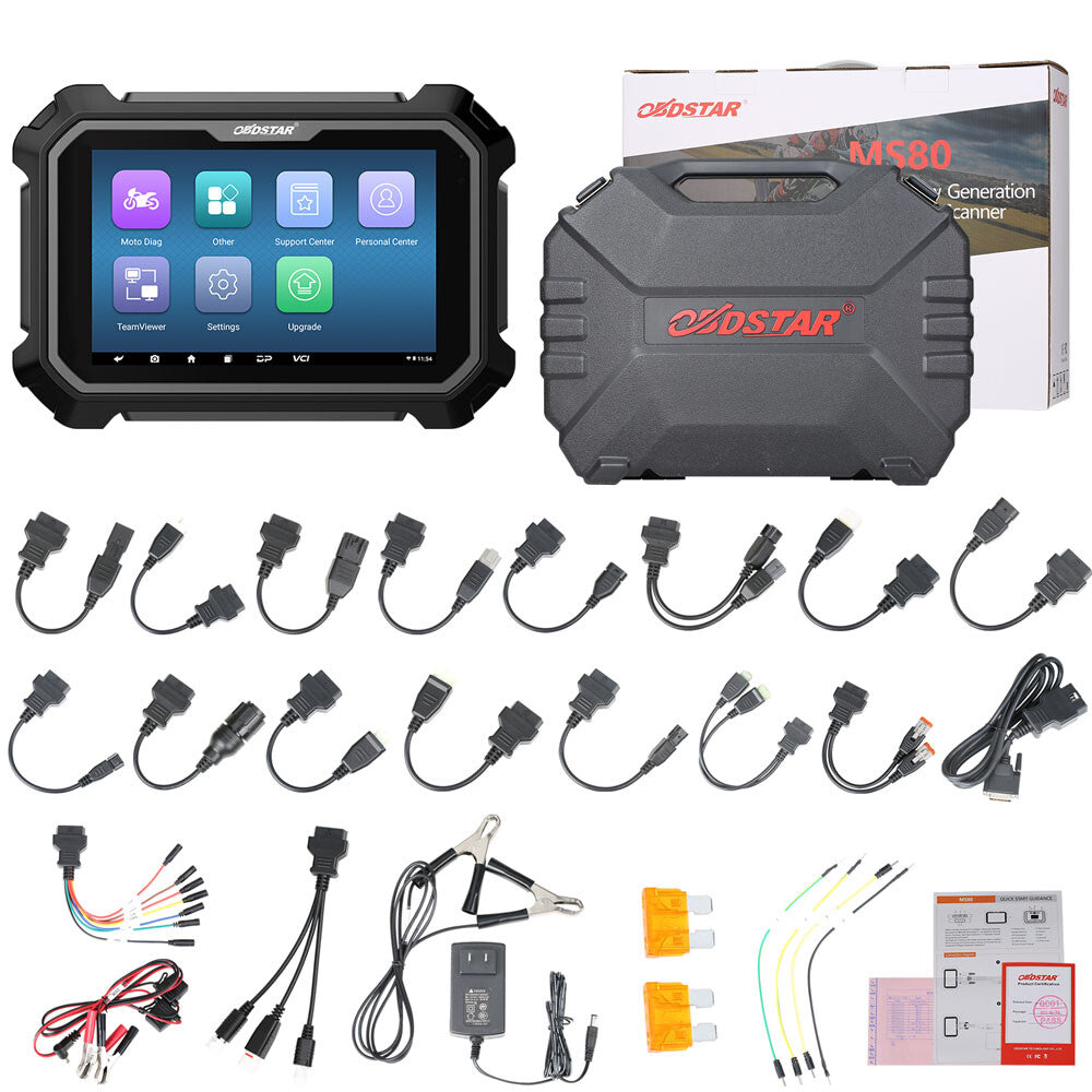 OBDSTAR MS80 Standard Motorcycle Diagnostic Tool Code Scanner W/ P001 Programmer