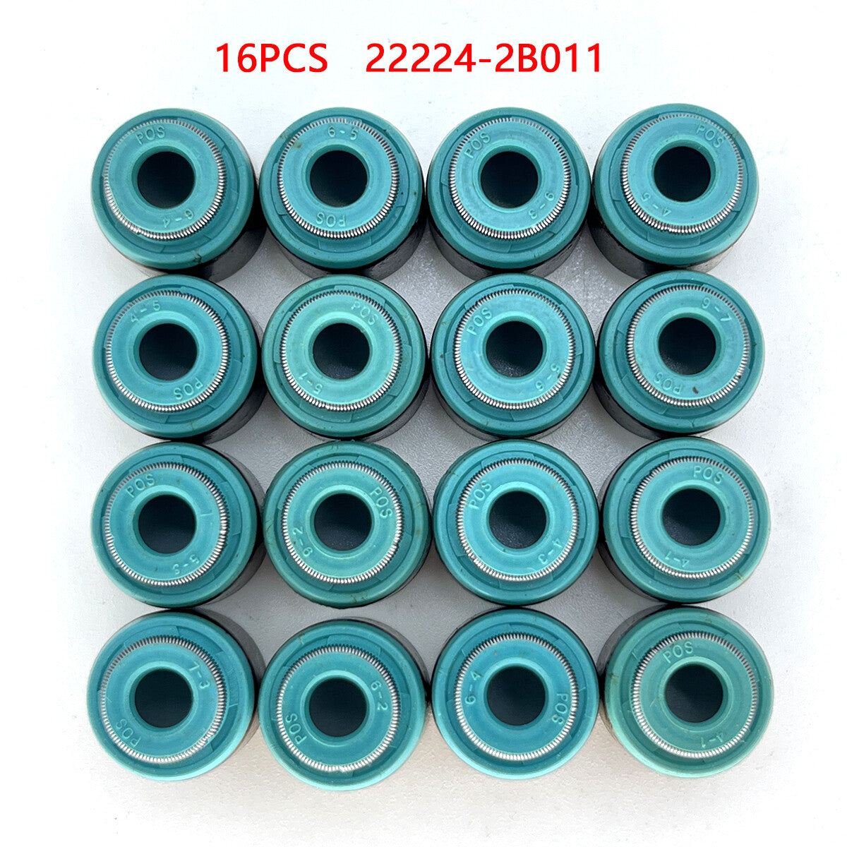 16PCS Intake  Exhaust Valve Stem Seals fits for 10-20 for Hyundai for Kia 1.4L 1.6L