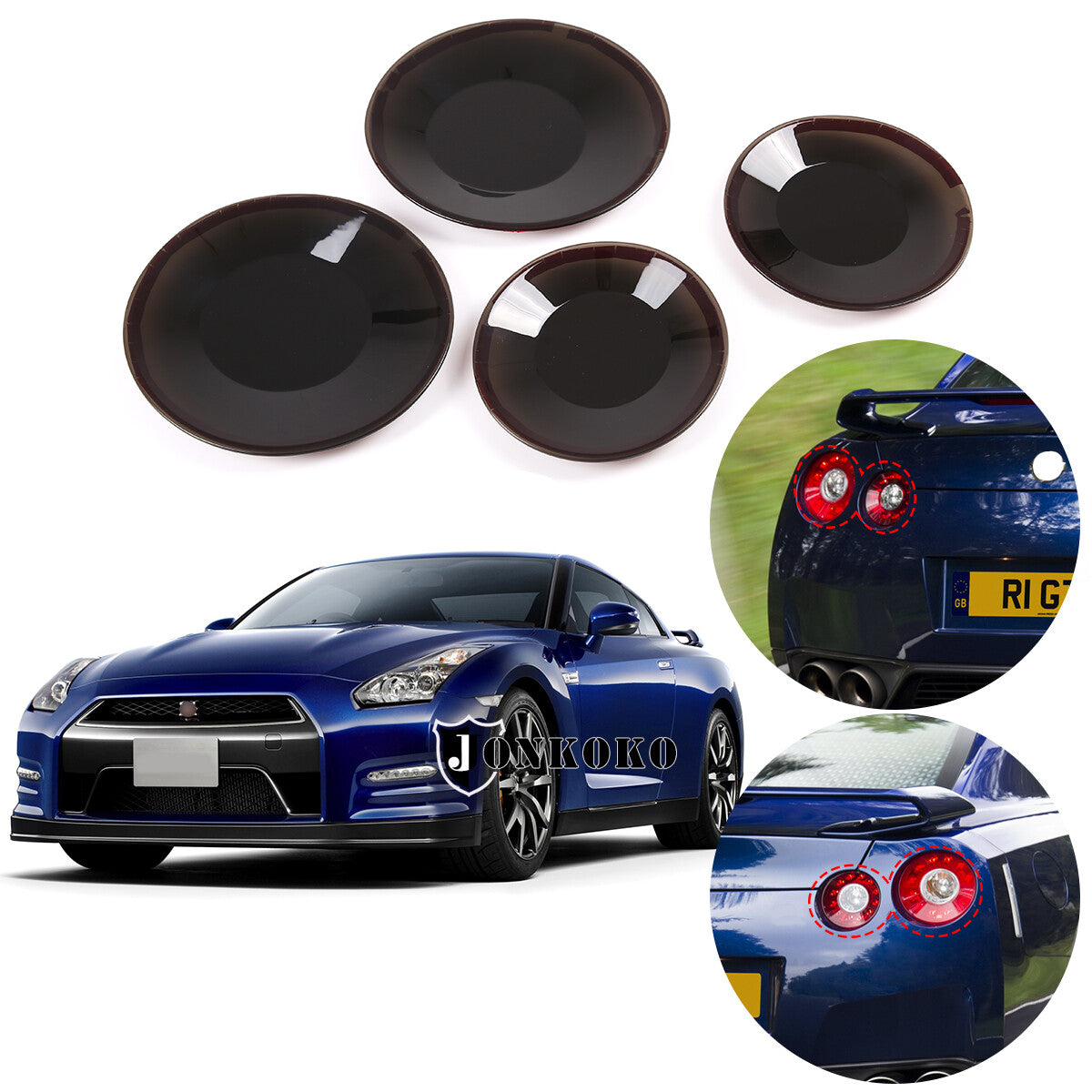 Matte Black ABS Interior Center Control Side Trim for Range Rover Evoque 2012-18 - v