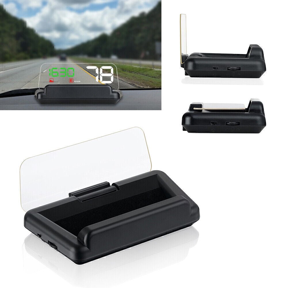 HUD T900 GPS Head Up Display Projector Digital Car Speedometer Voltage alarm Q