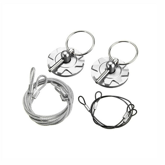 Car Bonnet Hood Pin Lock Latch Appearance KitSilver Universal CNC Aluminum