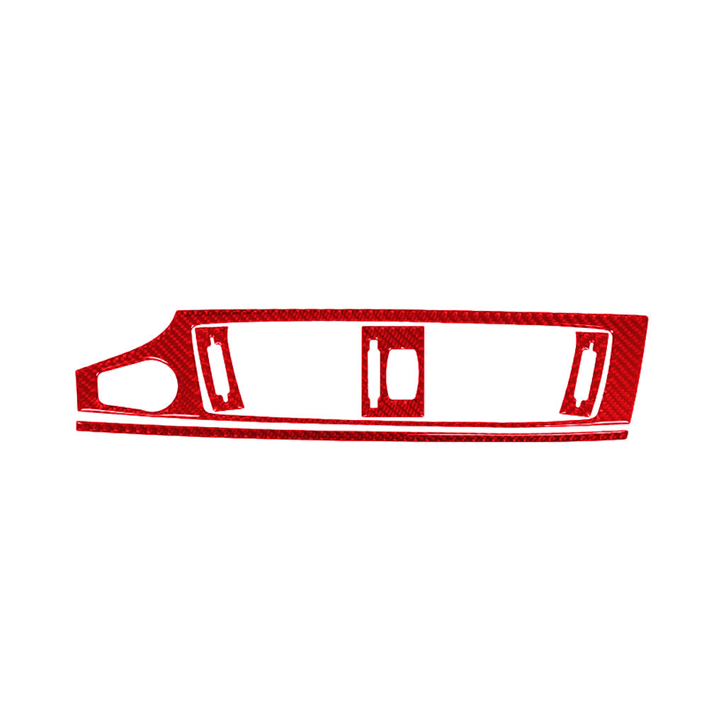 Red Carbon Fiber Interior Center Air Vent Cover Trim For Fiesta 2011-2015 v