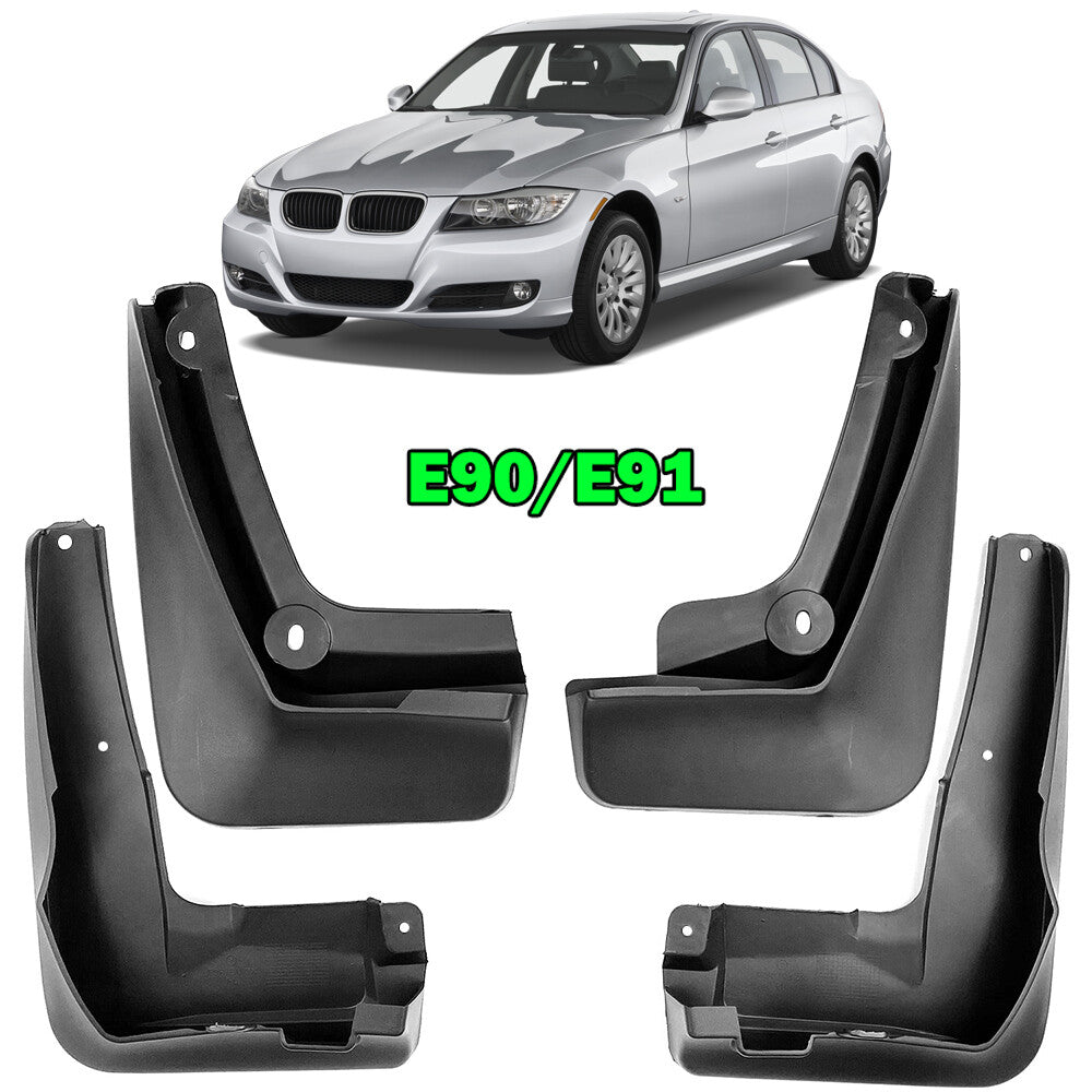 4pcs Set for BMW 3 Series E90 4dr E91 Facelift Mud Flaps Splash Guards Mudguards Q