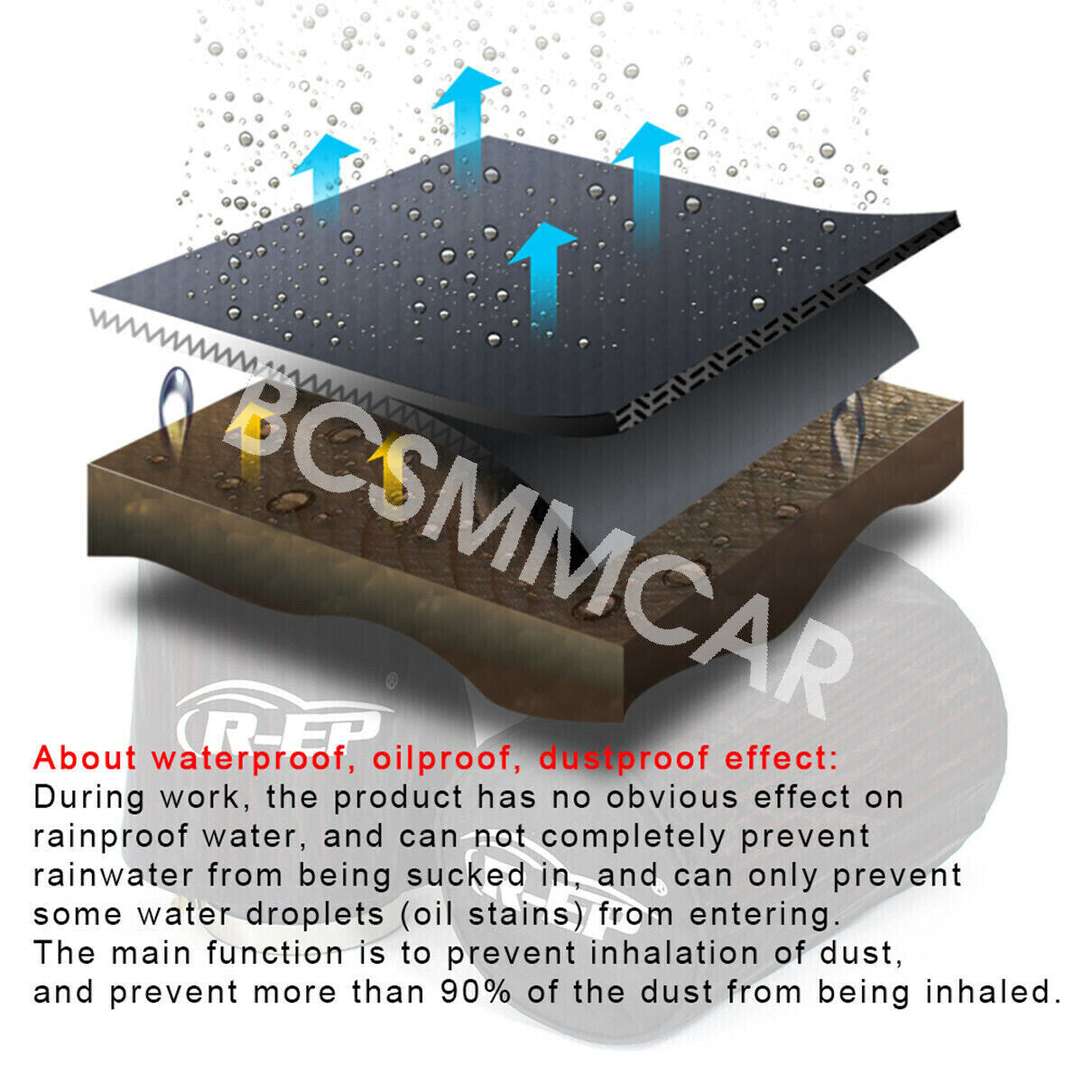 Car Engine Cold Air Intake Conical Cover Dust-proof Waterproof Accessories Q