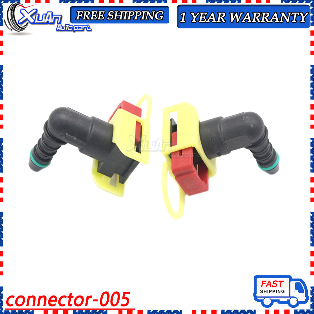 Quick connector for Mazda fuel line, 9.49 mm ID6 8x6 90 degrees 3/8 v