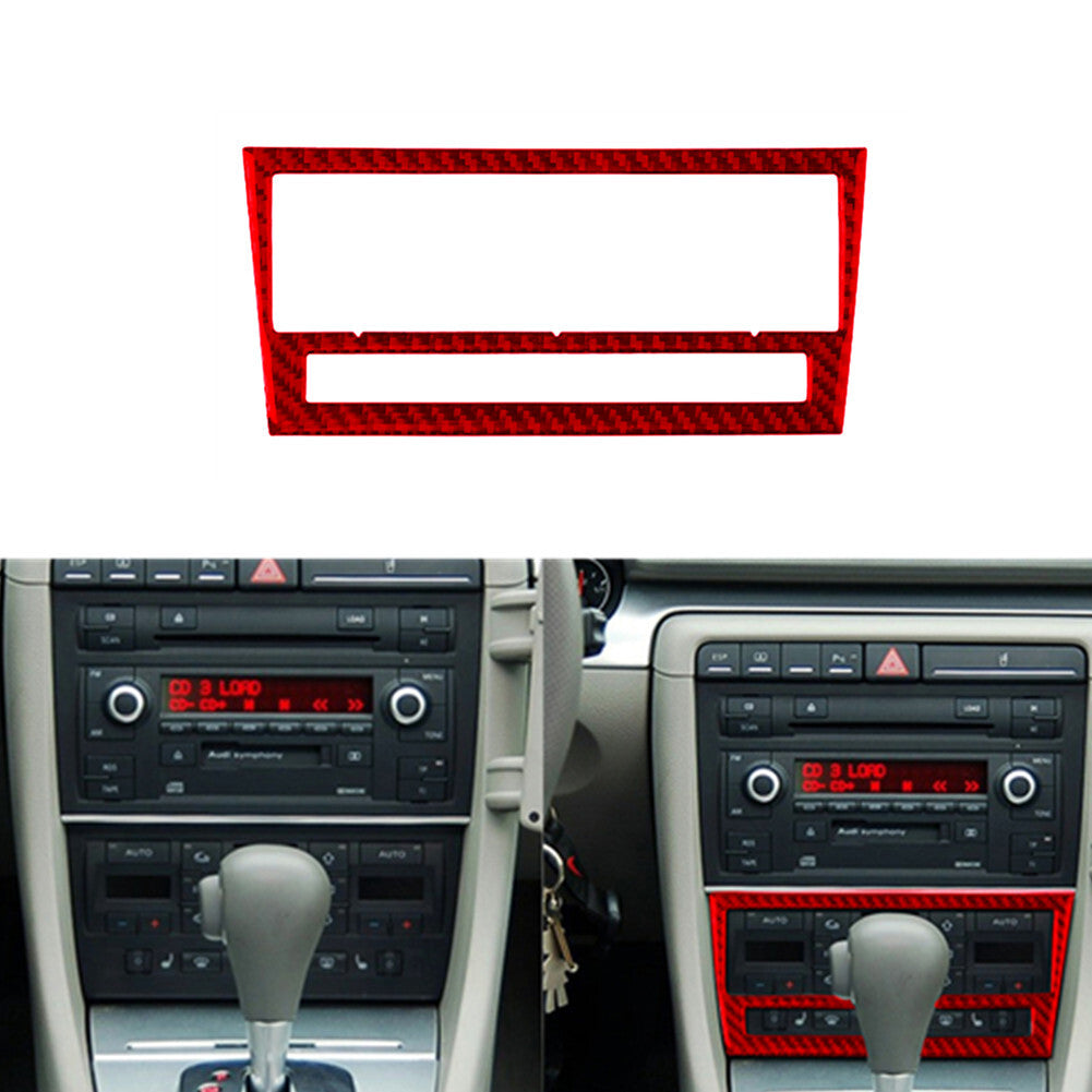 2Pcs Red Carbon Fiber Door Panel Strips Cover Trim For 718 2016-2022 v