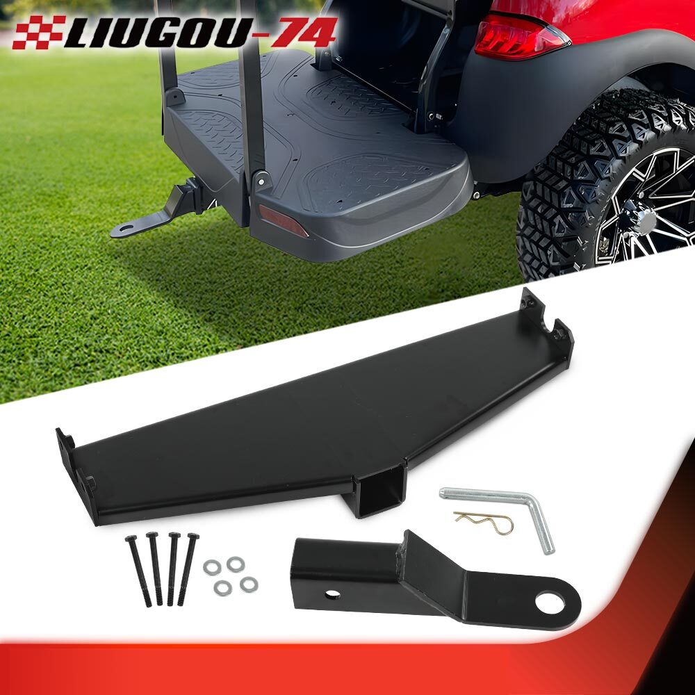 Fits 2004+ Club Car Precedent for Golf Cart Trailer Hitch Bumper Receiver - v