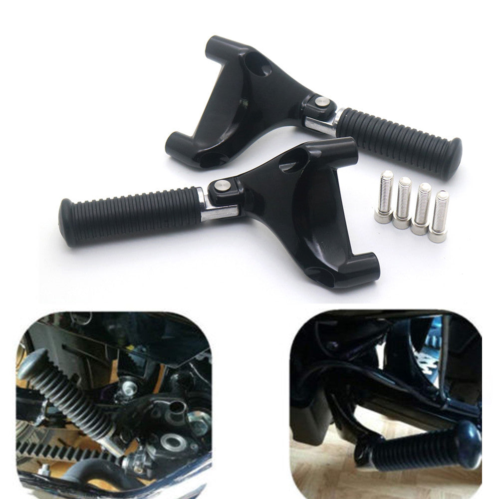 Black Passenger Rear Foot Peg Footpeg Mount for Harley Sportster 1200 883 04-13 Q