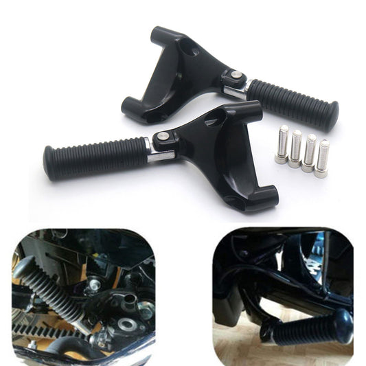 Black Passenger Rear Foot Peg Footpeg Mount for Harley Sportster 1200 883 04-13 Q