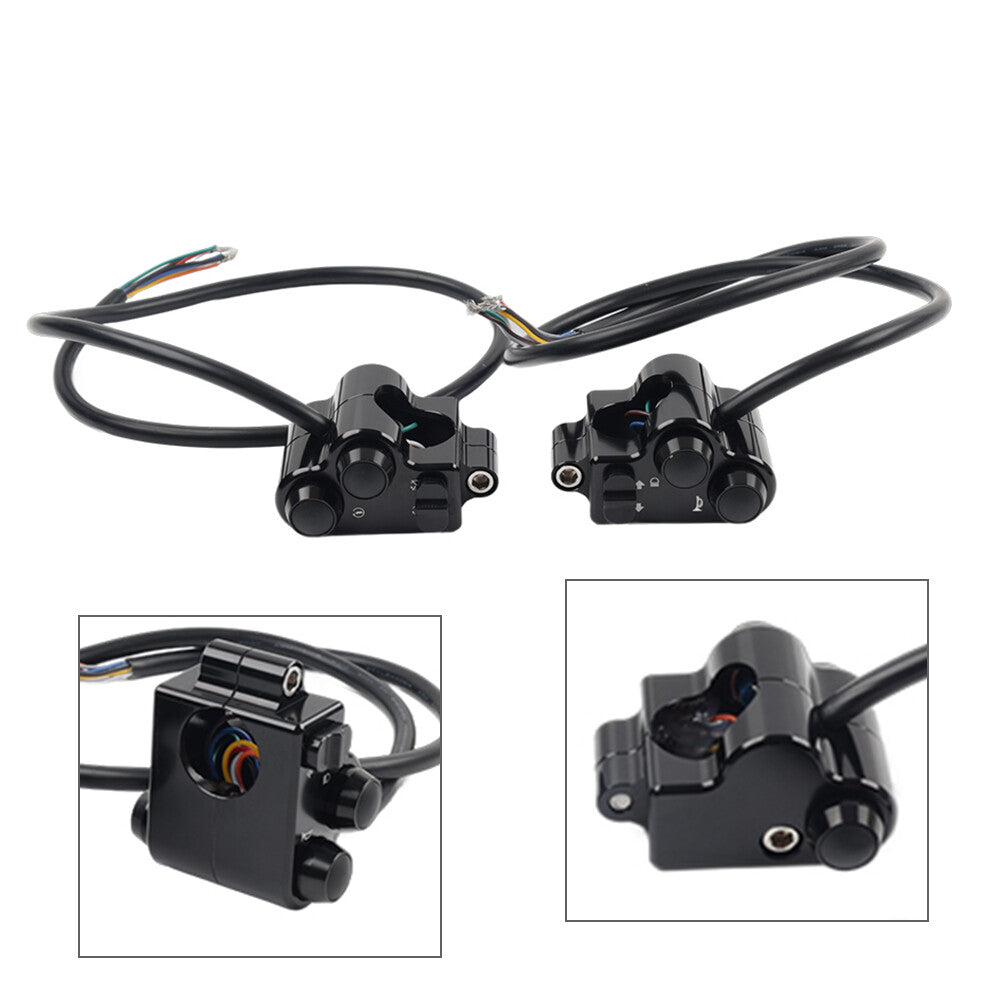 CNC Motorycle 1 25mm Handlebar Switch Controls Housing for Harley Universal