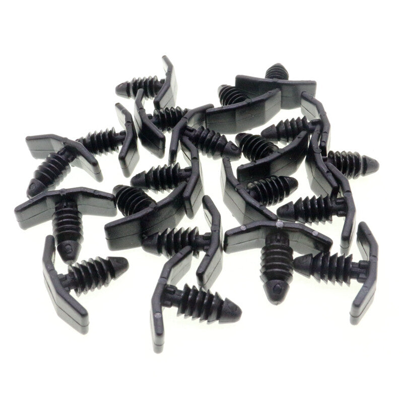 10-Piece Set of Decorative Panel Fixing Clips and Rivets with Sealers for Mazda GJ6R-68-ABX