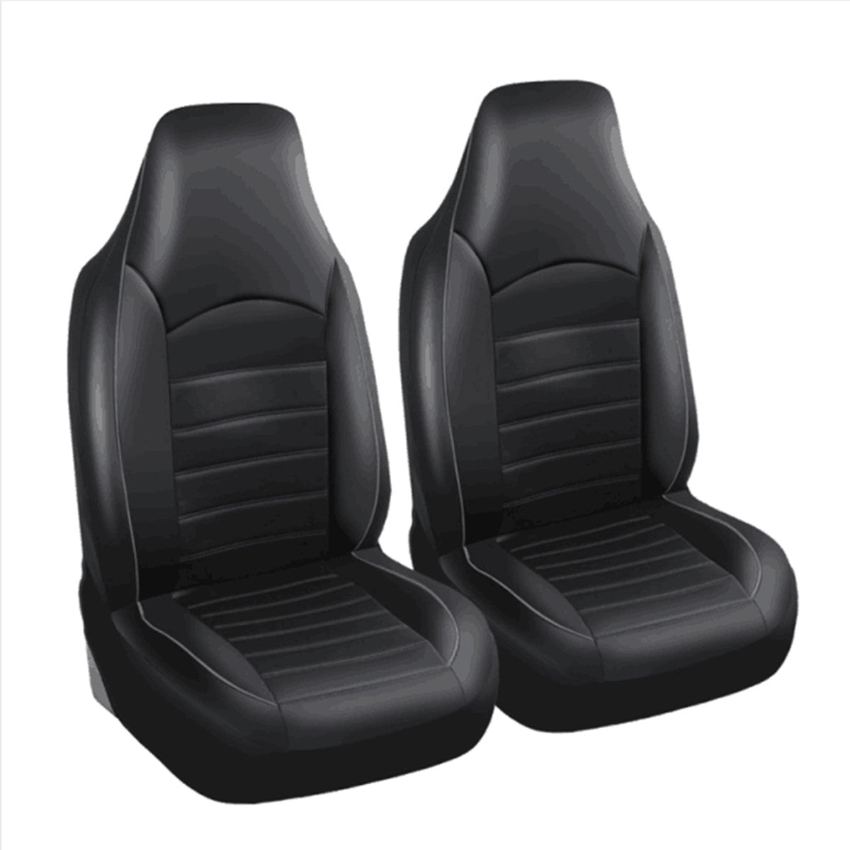 2x Car for Seat Covers Front Set Full Surround for Seat Cushion High Back Accessories Q