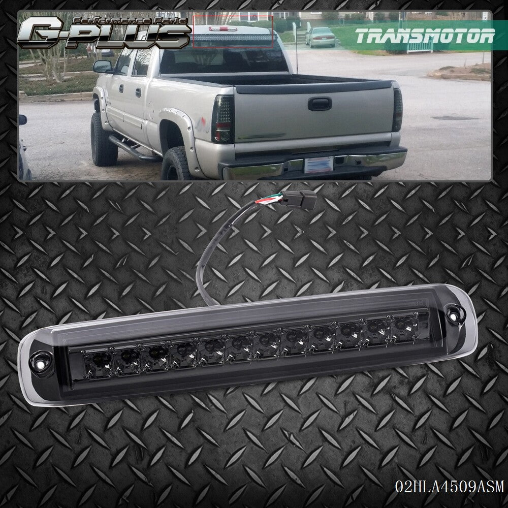 Smoke LED Third Brake Cargo Light Fits 99-06 Silverado 1500 2500 3500 for Sierra - v
