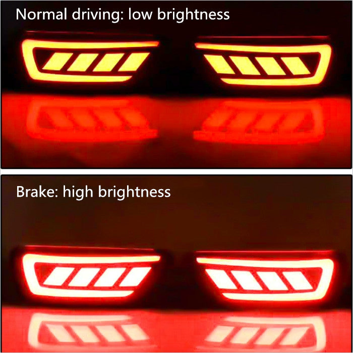 Fit for Dodge Journey 2013-2016 LED Rear Fog Light Tail Bumper Light Sets 2pcs v