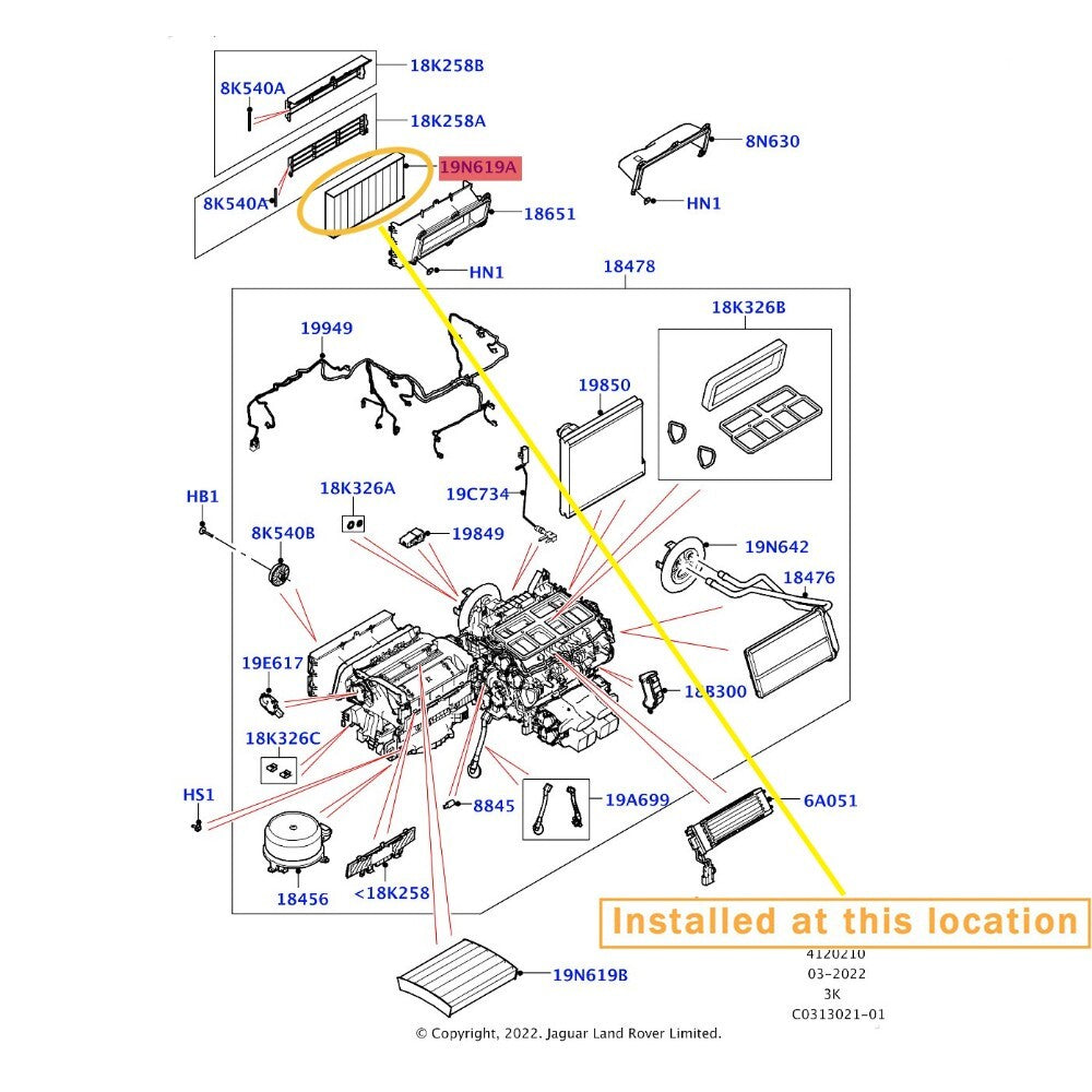 Equipment Manufacturer ( ) for Land Rover for Range Rover Air Filters: LR153562