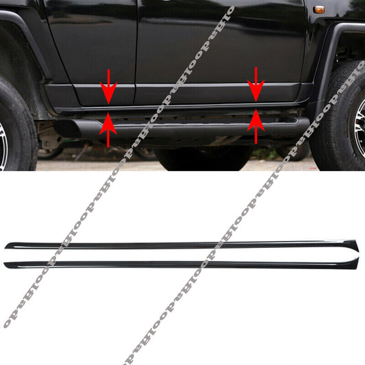 Black alloy Side skirts Body Side Molding Trim for Toyota FJ Cruiser 2007-2021
