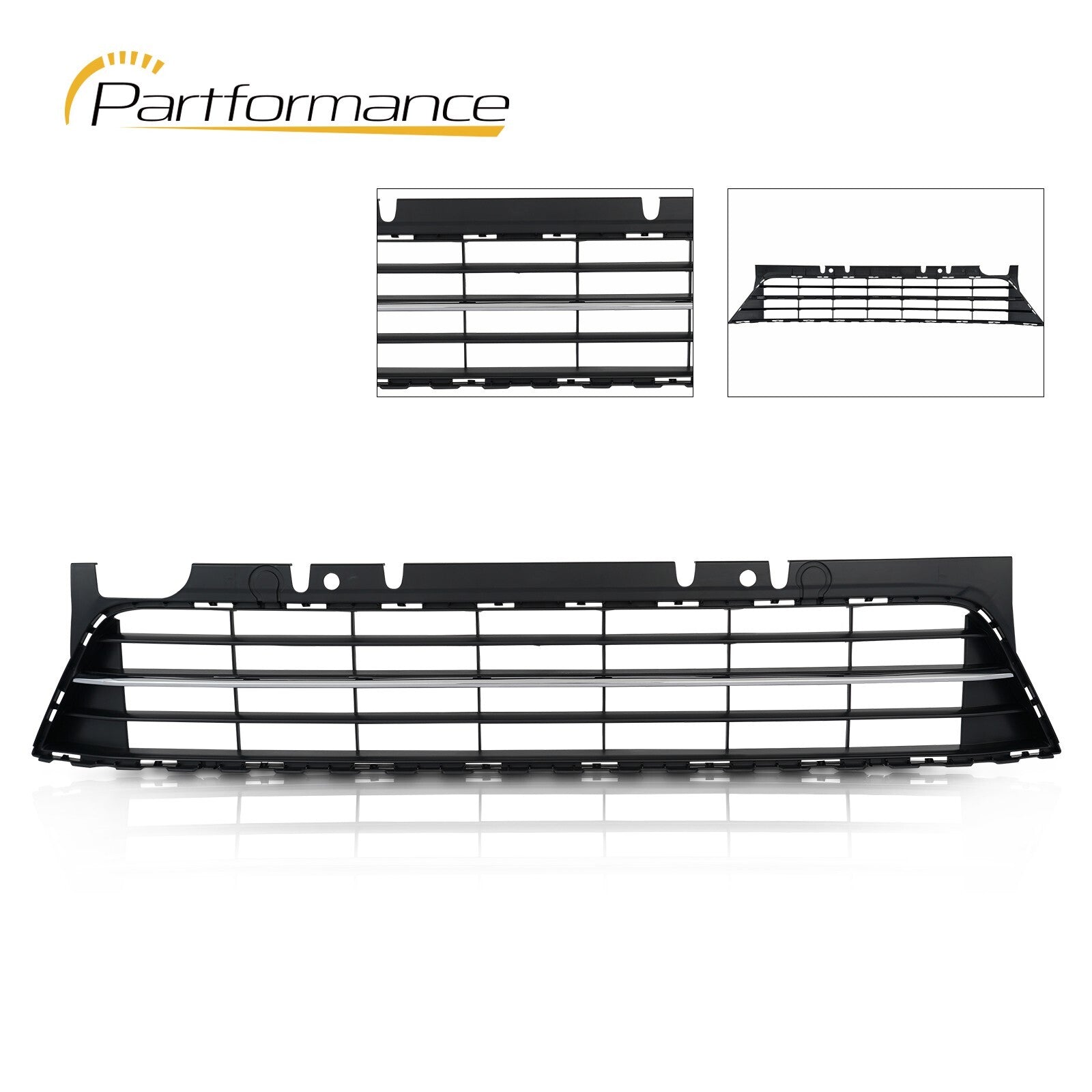 For 2017 2019 for VW Beetle Front Bumper Lower Grill Convertible Grille for CHRome - v