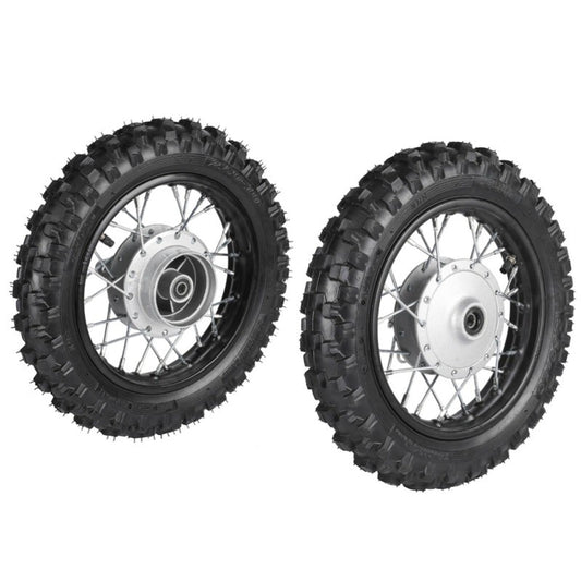 Front and rear wheel 2.50-10 tire rim drum brakes suitable for SSR 70 for Honda CRF50 for Yamaha TTR50