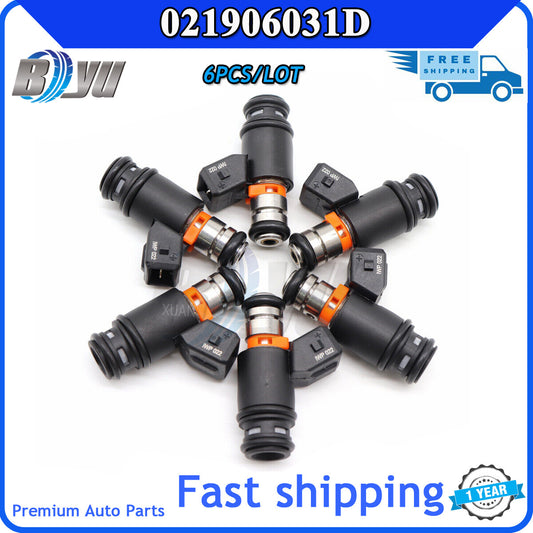 6-pack IWP022 021906031D fuel injectors suitable for 99-03 for Golf for Jetta EuroVAN 97 V6 2.8L v