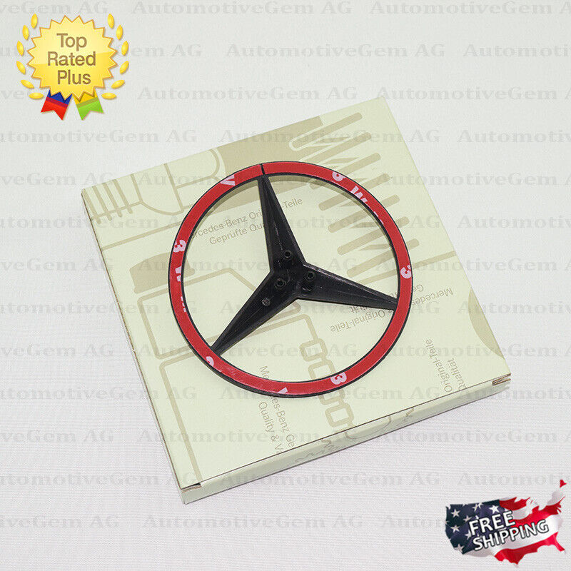 W177 A45S HATCHBACK AMG Trunk Star badge, glossy black rear emblem, for Mercedes A250