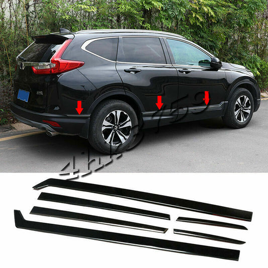 4X for Honda CR-V 2017-2021 Black titanium car Side Door Body Molding Cover Trim